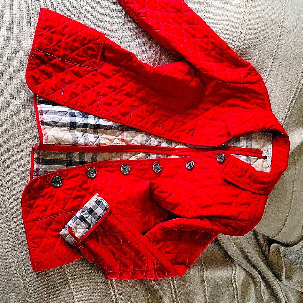 Red Burberry Jacket